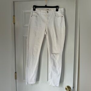 Women’s Old Navy Size 8 White Skinny Jeans